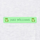 Groene Kikker Schoolkleding Labels voor Kinderen (Design 2)