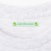Groene Kikker Schoolkleding Labels voor Kinderen (Aangebracht)