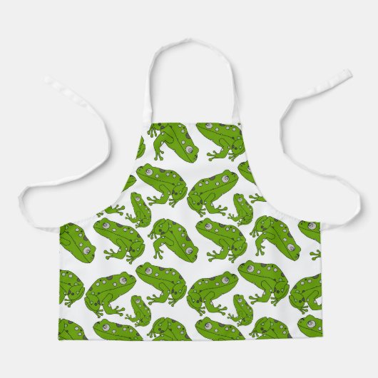 Groene kikker schort (Voorkant)