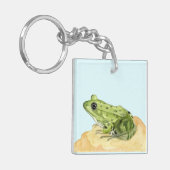 Groene kikker sleutelhanger (Voorkant Links)