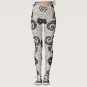 Groene Kikker Stijlvolle Boho Leggings (Voorkant)