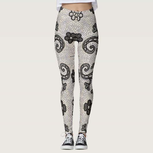 Groene Kikker Stijlvolle Boho Leggings (Voorkant)