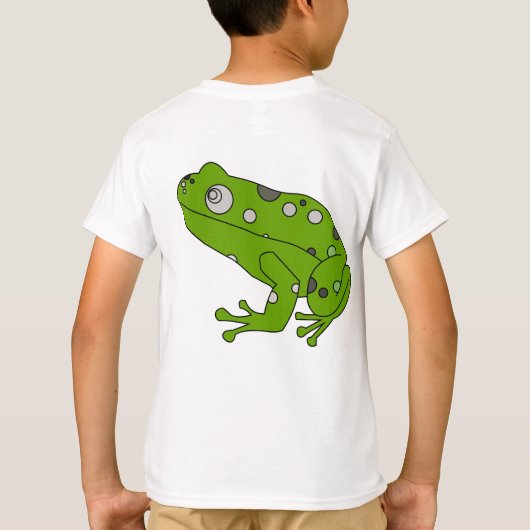 Groene kikker t-shirt (Achterkant)