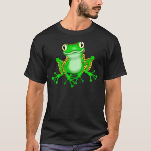Groene kikker t-shirt (Voorkant)