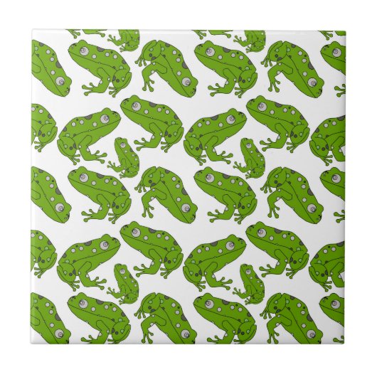 Groene kikker tegeltje (Voorkant)