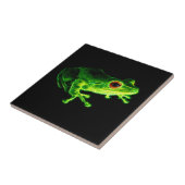 Groene kikker tegeltje (Zijkant)