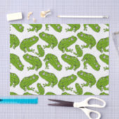 Groene kikker tissuepapier (Craft)