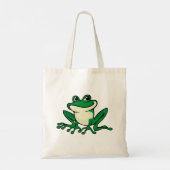 Groene kikker tote bag (Achterkant)