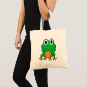 Groene kikker tote bag (Voorkant (product))
