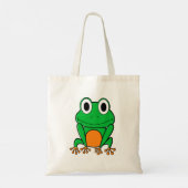 Groene kikker tote bag (Achterkant)