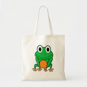 Groene kikker tote bag