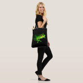 Groene kikker tote bag (Op model)