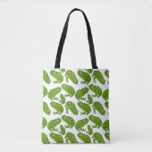 Groene kikker tote bag (Voorkant)