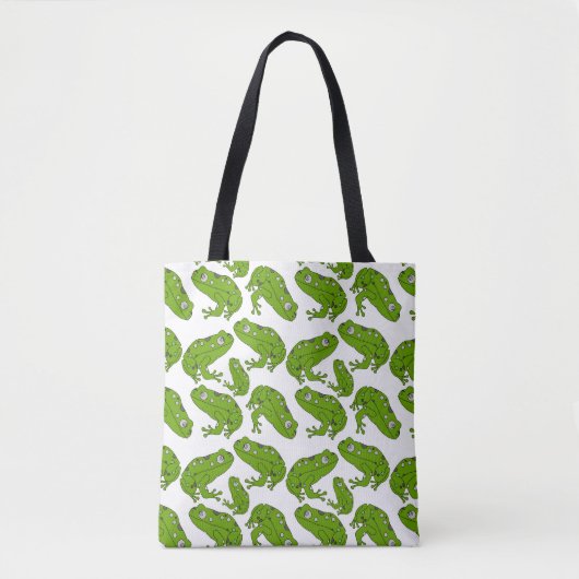 Groene kikker tote bag (Voorkant)