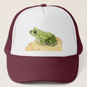 Groene kikker trucker pet