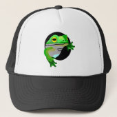 Groene kikker trucker pet (Voorkant)