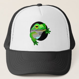 Groene kikker trucker pet