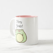Groene kikker tweekleurige koffiemok (Voorkant links)