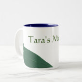 Groene kikker tweekleurige koffiemok (Voorkant links)