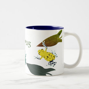 Groene kikker tweekleurige koffiemok
