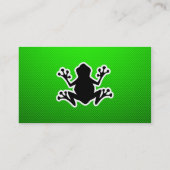 Groene kikker visitekaartje (Achterkant)