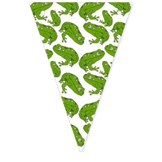 Groene kikker vlaggetjes (Eerste vlag)