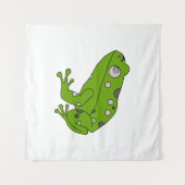 Groene kikker wandkleed (Voorkant (horizontaal))