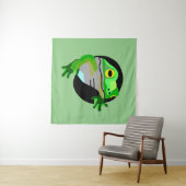 Groene kikker wandkleed (In Situ (horizontaal))