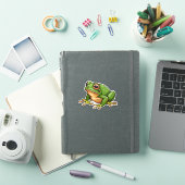 Groene kikker waterdicht sticker (iPad Cover)