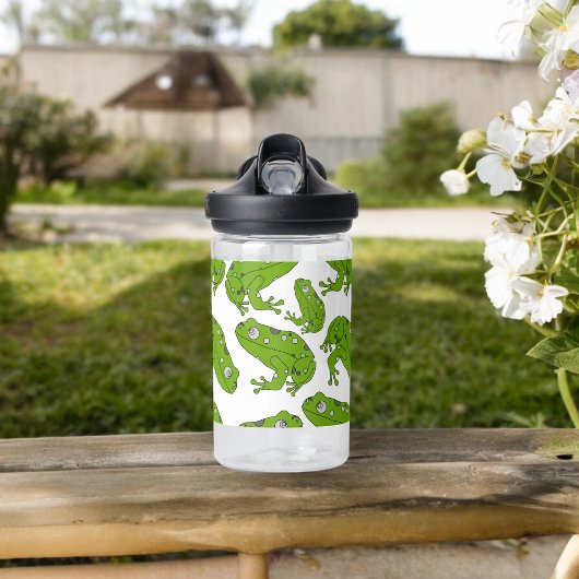 Groene kikker waterfles