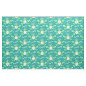Groene kikker waterverf kunstnaam stof (Fat Quarter)