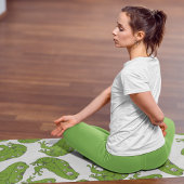 Groene kikker yogamat