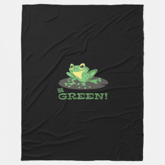 Groene kikker zijn | Cartoon Kikker | Funny Frog L Fleece Deken