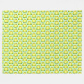 Groene kikker zittend op blad fleece deken (Voorkant (Horizontaal))