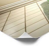 Groene kikker zittend op een toilet perfect poster (Hoek)