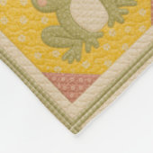 Groene Kikkerdeken Fleece Deken (Hoek)