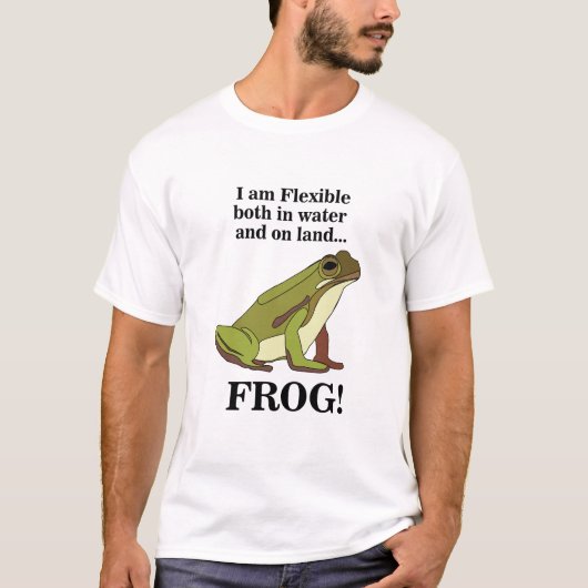 Groene Kikkerliefhebbers Grappig T-shirt (Voorkant)