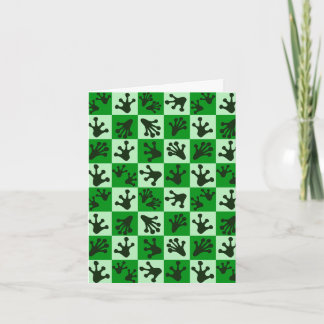 Groene Kikkerpoten Whimsicale Dieren Sporen Kaart