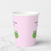 Groene Kikkers Geslacht onthullen Baby shower Papieren Bekers (Rechts)