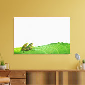 Groene kikkers met verlof canvas afdruk (Insitu (Woonkamer))