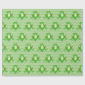 Groene kikkers op poka Dots Cadeaupapier (Vlak)