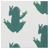 Groene kikkers stof (Close Up)