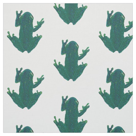 Groene kikkers stof (Swatch)