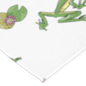 Groene kikkers tafelkleed (Gekanteld)