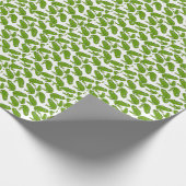 Groene kikkervis-Cartoon Cadeaupapier (Hoek)