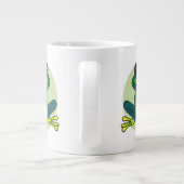 Groene kikkervis-Cartoon Grote Koffiekop (Achterkant)