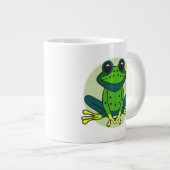 Groene kikkervis-Cartoon Grote Koffiekop (Voorkant rechts)