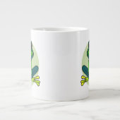 Groene kikkervis-Cartoon Grote Koffiekop (Voorkant)