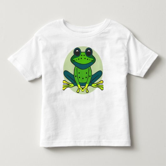 Groene kikkervis-Cartoon Kinder Shirts (Voorkant)