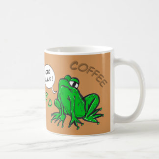 Groene kikkervis Cartoon Koffiekkoffie Mok
